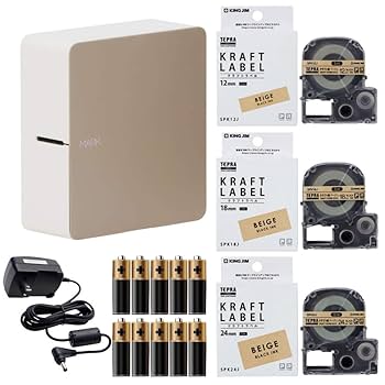 え*』様 テプラMARK Amazon.co.jp: [セット品]キングジム テプラPRO MARK ベージュ 8